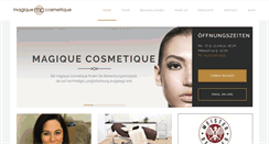 Desktop Screenshot of magique-cosmetique.at